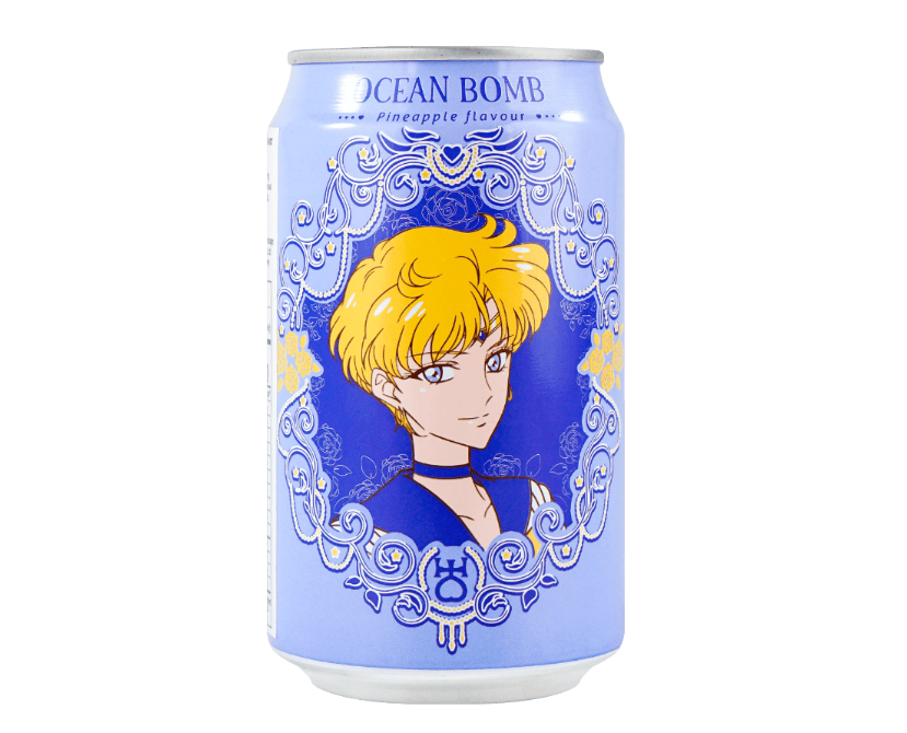 Ocean Bomb Sailor Moon Sparkling Water Pineapple Flavor (Carbonated)