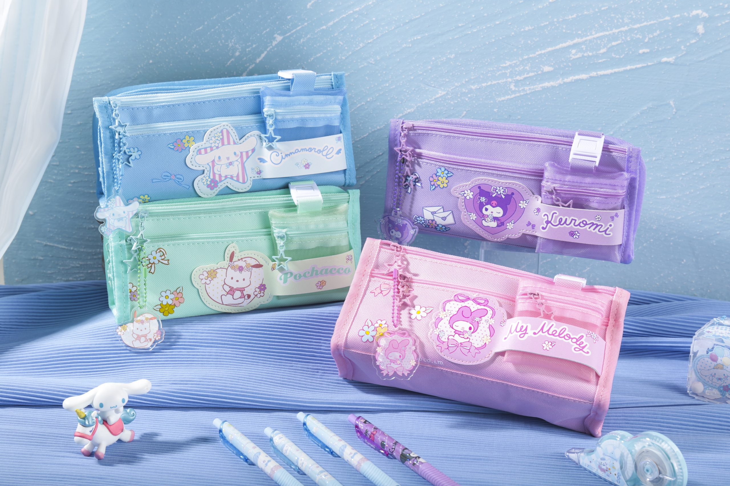 Sanrio Large Capacity Three Layer Pencil Case