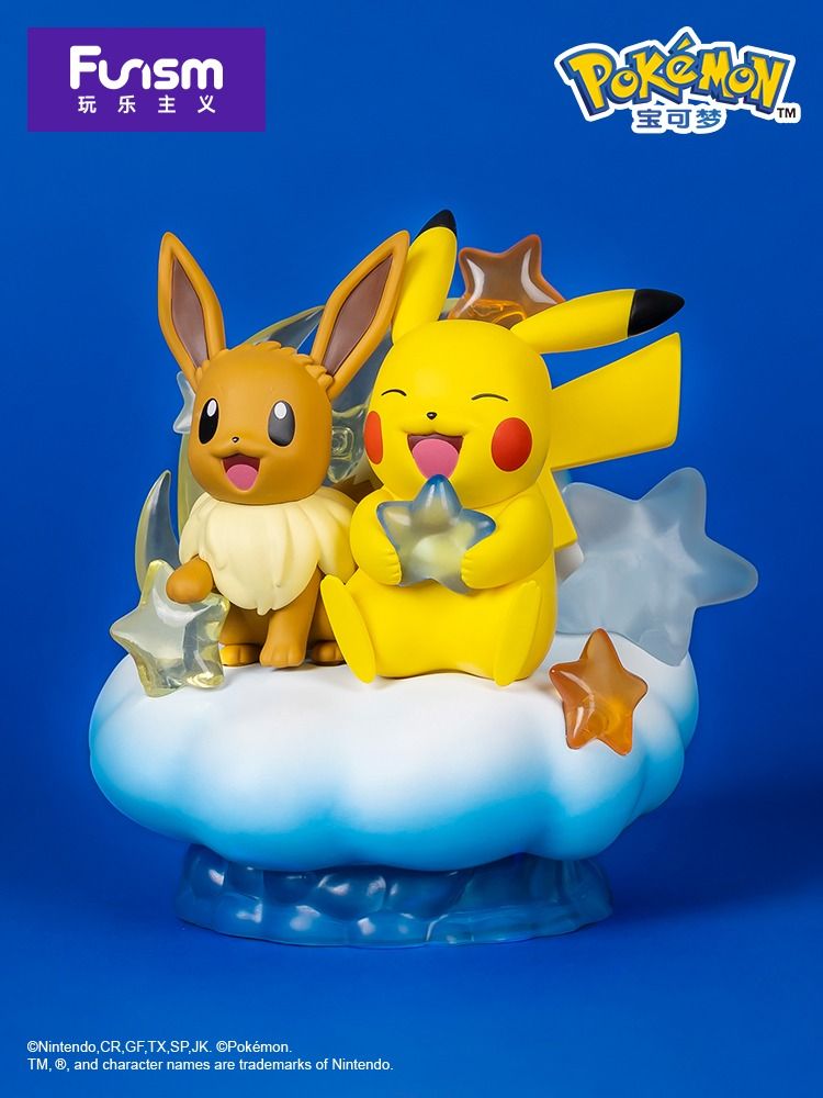 Pokemon Partner Series Pikachu & Eevee (Nebula Ver.) Figure
