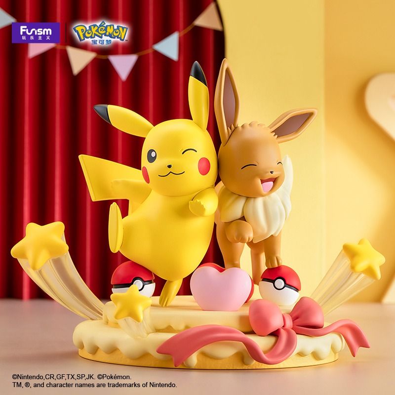 Pokemon Partner Series Pikachu & Eevee (Party Ver.) Figure