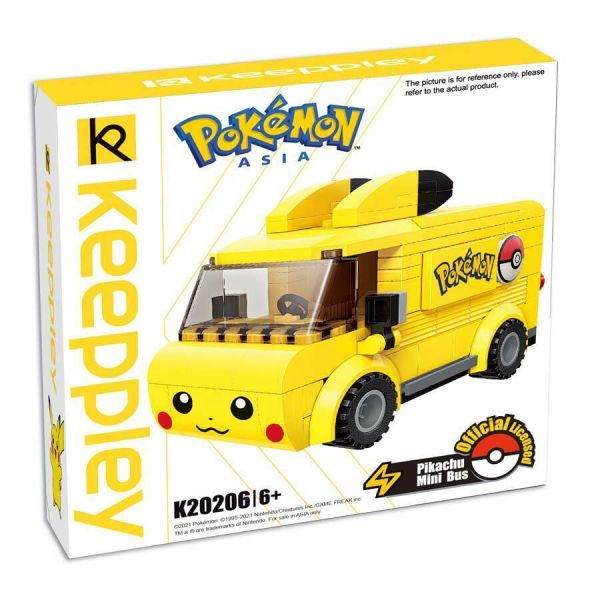 Keeppley x Pokémon Qman Mini Bus Building Block Set - Pikachu