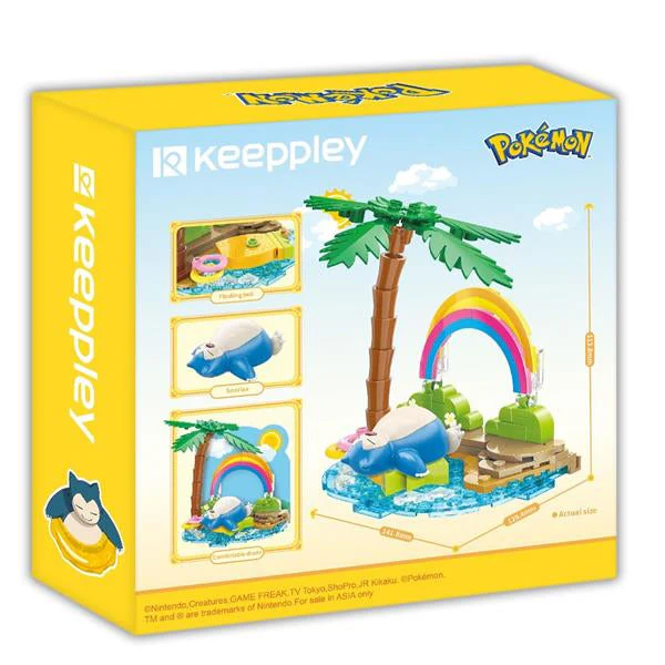 Keeppley x Pokémon Qman Summer Beach Time Building Block Set