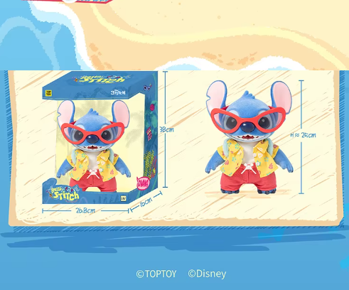 Disney Hello Stitch Summer Series Large Size Figure